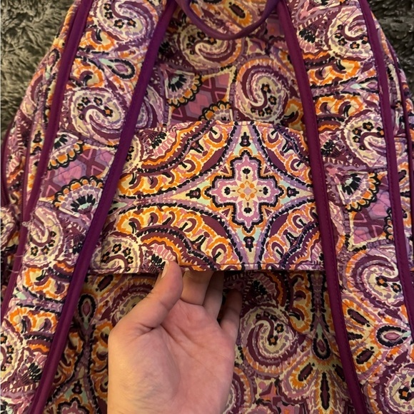 VERA BRADLEY Garden Floral Purple Backpack main image 8